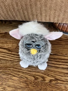 Vintage Furby 1998 Tiger Box & White With Blue Eyes WORKING - Picture 1 of 4