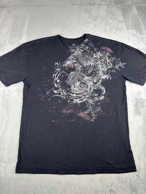 Camiseta negra vintage Y2K Goth Arcaic para hombre talla XL hecha en EE. UU. Foto 1 de 4