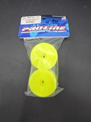 ProLine Velocity Wide Rear Wheel Yellow for Associated RC10B4 2667-02 NOS - Image 1 of 4