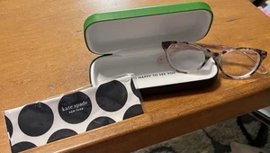 KATE SPADE IRENE HT8 TORTOISE PINK AUTHENTIC EYEGLASSES 140 w/Case & Cloth - Picture 1 of 12
