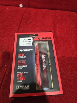 Patriot Viper 4 RAM 32GB (2 x 16GB) DDR4 3000 mhz (PC4 24000) NEW  - Image 1 of 3