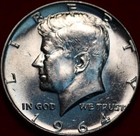 Uncirculated 1964 Philadelphia Mint Silver Kennedy Half Dollar