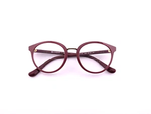 Vogue Eyeglasses, Frames Only, VO5167 2555, 50-20-140, Plastic, Red, Round - Picture 1 of 14