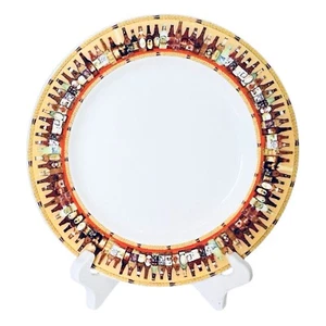 Syrakus China NINETYNINE BIERFLASCHEN Clubhaus Restaurant 12 1/4" Platte - Bild 1 von 7
