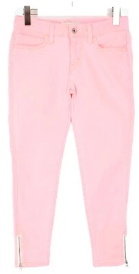 Levi's Legging Mujeres Jeans W28 Elástico Bolsillos Cremallera Rosa Neón - Imagen 1 de 4