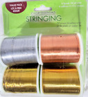 Bijoux Essentials String 24 bobines de fil de calibre 24 pack de 4 métalliques