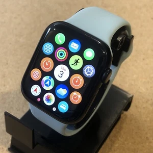 Apple Watch Series 7 S7 GPS 45mm Case Soft Mint Sport Band Battery Health 84% - Zdjęcie 1 z 10