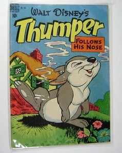 Cómic de cuatro colores Dell Walt Disney's THUMPER #243 sigue su nariz 1949 - Imagen 1 de 7