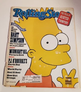 VINTAGE ROLLING STONE MAGAZINE BART SIMPSON COVER 6/28/1990 AS-IS ISSUE 581 - Picture 1 of 2