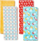 The Pioneer Woman Spring Floral Kitchen Towel Set, 4pk, Print,Red, Teal, Yellow,