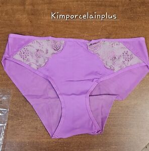 Soma Intimates Panties Embroidered Cheeky Prism Purple New LARGE
