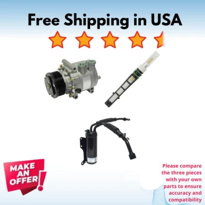 Kit Compressor A/C Fit Ford E-350 Club Wagon 2003, E-350 Super Duty 2002-2003 - Image 1 of 4