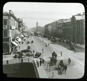 Vintage Magic Lantern Slides (5) Warsaw Russia  St. Petersburg  Nizhni Novgorod - Picture 1 of 10