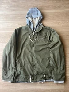 Chaqueta Primitiva Skateboarding Con Capucha Forrada Cortavientos Verde Claro Hombres Talla XXL - Imagen 1 de 9