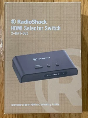 RadioShack HDMI Selector Switch 2-In/1-Out 4k 2k and 1080p Compatible #1500468 - Image 1 of 4