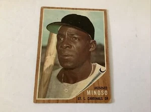 Minnie Minoso Cardinals 1962 Topps #28 en muy buen estado-ex sin pliegues - Imagen 1 de 2