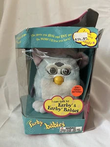Vintage 1999 Used Furby Baby Blue, Pink and White Model 70-940 - Picture 1 of 7