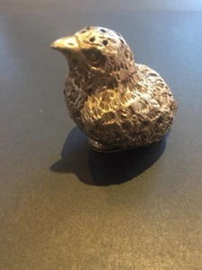 ANTIQUE NOVELTY SOLID STERLING SILVER CHICK PEPPER 1886 - Picture 1 of 8