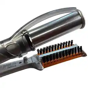 Instyler IS1001 Silver 135W 1" Spinning Barrel Rotating Curling Hot Hair Brush - Picture 1 of 11