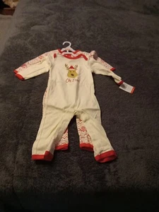 Hudson Baby 2 Union Suits 18 Month Color  Reindeer. - Picture 1 of 10