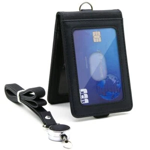 Aemicion Credit Bus Bank Id Card Cover Case Holders Business With Strap GP - Picture 1 of 7