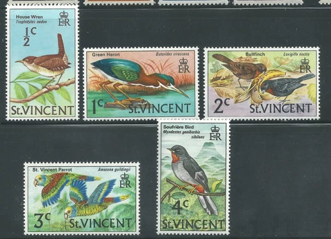 St. Vincent Scott # 279-283 MNH Singles from Set Cover