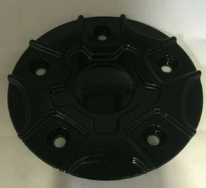 STARR ALLOY 663 BONES GLOSS BLACK WHEEL RIM CENTER CAP C-390 LG0910-34 - Picture 1 of 2