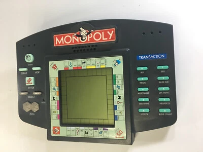 VTG Monopoly Electronic Hand Held Talking Travel Video Game Hasbro 1997 *Tested* - Image 1 of 3