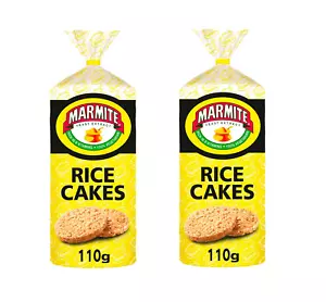 Marmite Rice Cakes Low Calorie Snacks 110g PACK OF 2 - Picture 1 of 1