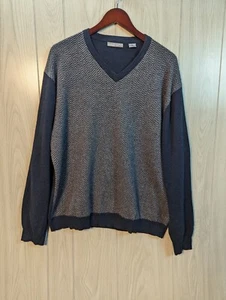 American Blue Sweater Men's Sz XL Long Sleeve 100% Pure Cashmere V-Neck - Picture 1 of 6