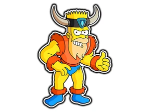 #2021 Gernal Splattin Bart Springfield Family Impermeable Vinilo Adhesivo Coche - Imagen 1 de 1