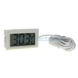 White AQUARIUM TEMPERATURE GAUGE LCD DIGITAL THERMOMETER FOR FISH TANK - Picture 1 of 4
