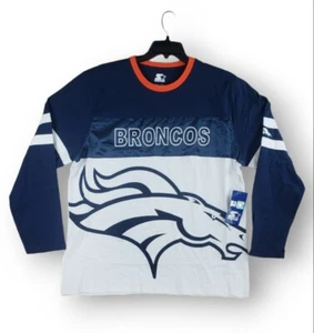 Denver Broncos Langarm T-Shirt Navy Weiß XXL - Bild 1 von 12