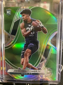 2020 Spectra John Hightower IV Rookie Die Cut /30 Green Eagles - Bild 1 von 4