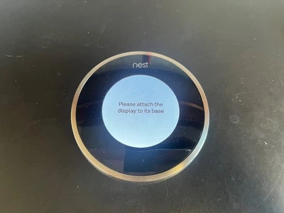 Nest 2nd Generation Learning Programmable Thermostat WiFi Silver, Model 02A - Image 1 of 4