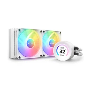 NZXT Kraken Elite 240 RGB 2x120mm AiO Liquid CPU Cooler - Matte White - Afbeelding 1 van 7