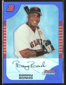 Barry Bonds 2005 Bowman Chrome Blue Refractor /150 #100 San Francisco Giants - Picture 1 of 2