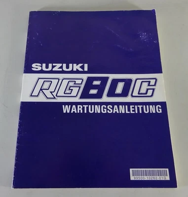 Manuale Di Manutenzione Suzuki Moto RG 80 CH / CJ / CM Anno 1987 - 1996 - Immagine 1 di 4