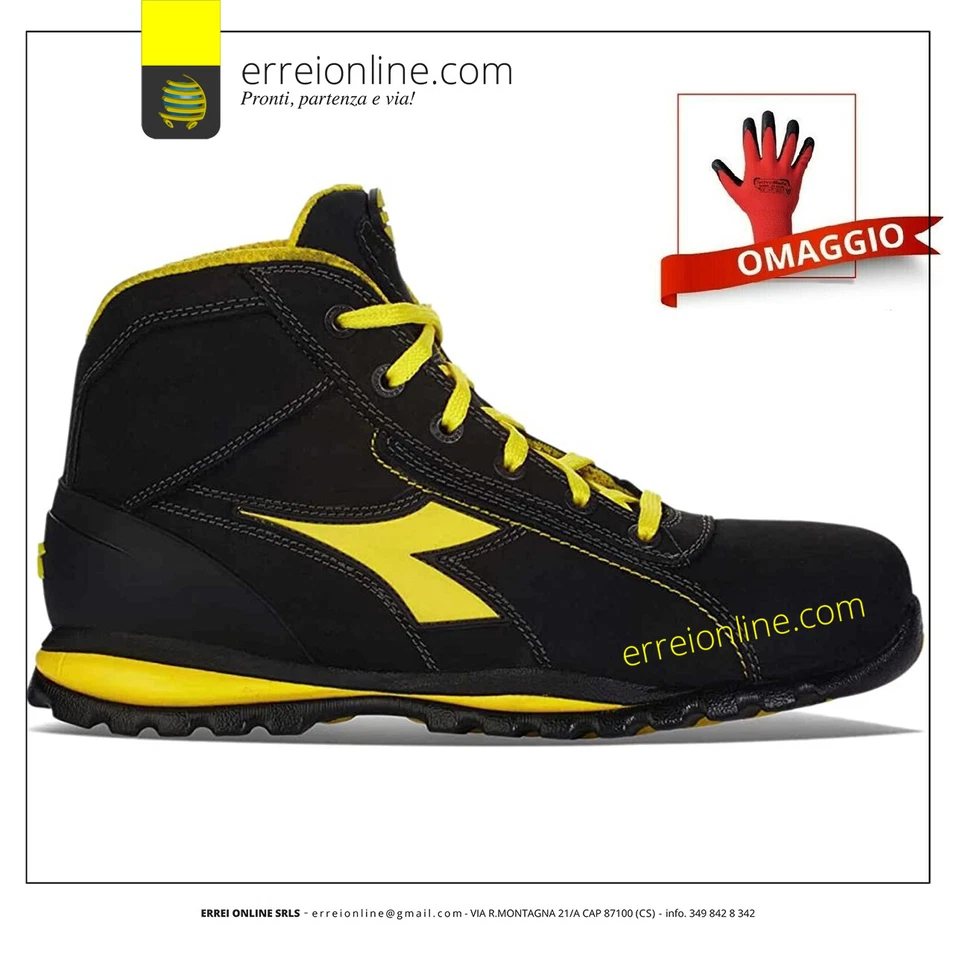 Scarpe antinfortunistiche Diadora utility da lavoro Glove Mid s3 hro alte Scarpa