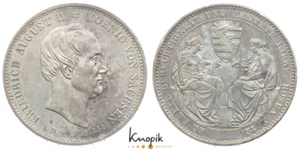 Sajonia, Federico Augusto II, explotador 1854, a su muerte, Jaeger 95, vz - Imagen 1 de 1