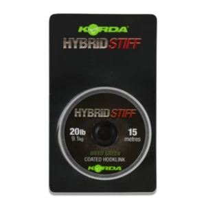 KORDA HYBRID STIFF GRAVEL BROWN 15m 20lb carp fishing rig coated braid KHY6 - Picture 1 of 1