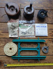 3 X Vintage Fishing Reels - 1 X Bakelite 2 X Wood & Hooks & Crab Hand Line Reel