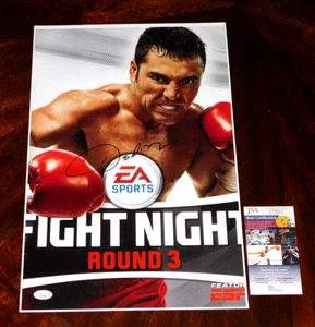 OSCAR DE LA HOYA "THE GOLDEN BOY" BOXING LEGEND SIGNED 12X18 FIGHT NIGHT POSTER - Picture 1 of 1