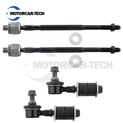 4x Para 2003-2005 2006 MITSUBISHI OUTLANDER BARRAS ESTABILIZADORAS DELANTERAS EXTREMOS DE BARRA DE AMARRE Foto 1 de 4