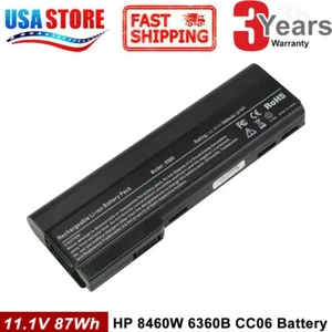 6/9 Cell Battery for HP EliteBook 8460p 8460w 8560P 8470P 631243-001 HSTNN-F08C - Picture 1 of 9