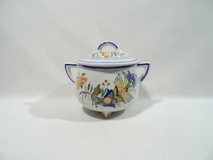 BONBONNIERE EN FAIENCE DE DESVRES BOULOGNE GEO MARTEL DECOR ROUEN - Picture 1 of 9