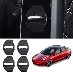 4 piezas cubiertas protectoras de cerradura de puerta Tesla Model 3 Y - Imagen 1 de 9