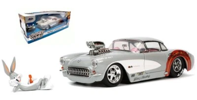 MODELLINO AUTO STATICO JADA TOYS CHEVROLET CORVETTE 1957 BUGS BUNNY SCALA 1/24 - Immagine 1 di 4