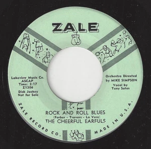♫CHEERFUL EARFULS Rock And Roll Blues/Dansero Zale 1306 POP ROCK 1957 45RPM♫ - Picture 1 of 2