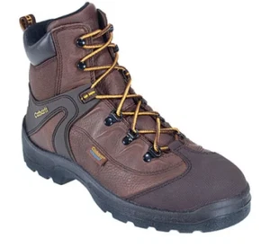 Carhartt 3936 Steel Toe Waterproof Men's Size 8.5 D Brown Leather Work Boots NIB - Picture 1 of 7